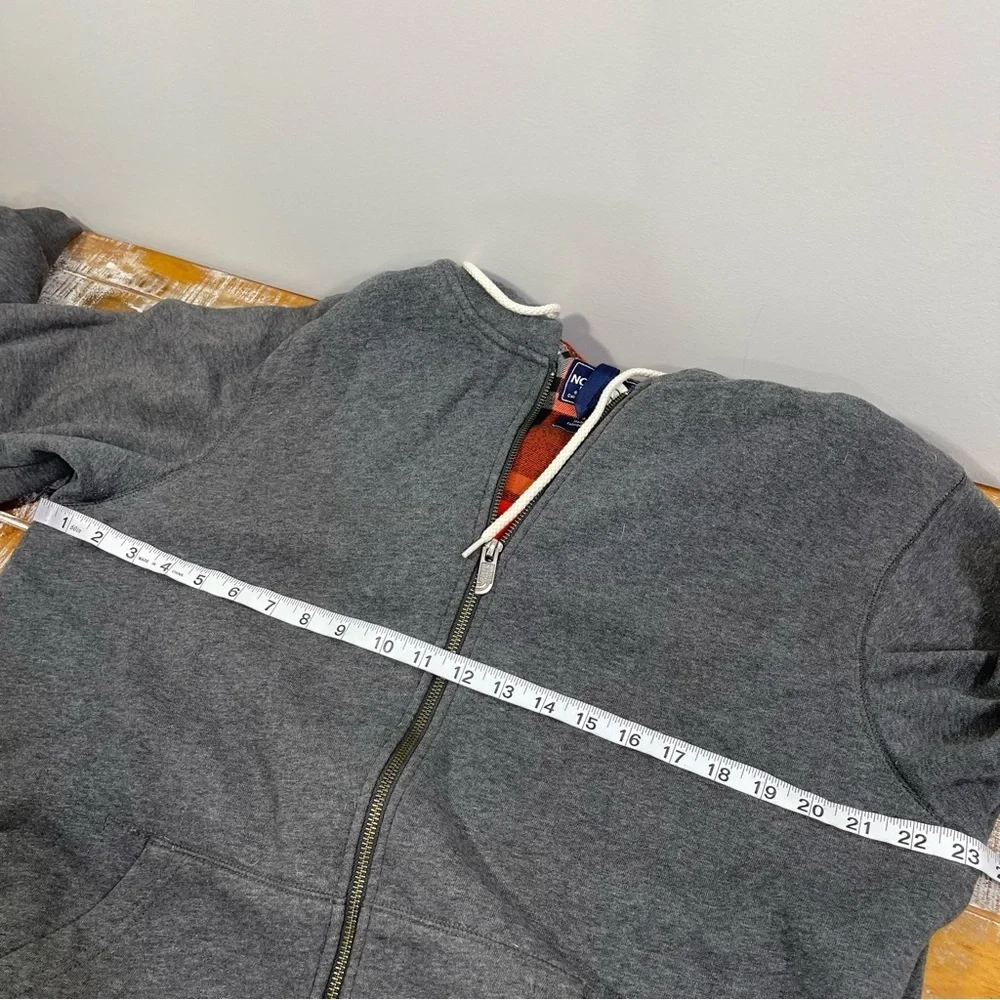 The North Face Hoodie Men Large Zipper Pockets Blend Gray